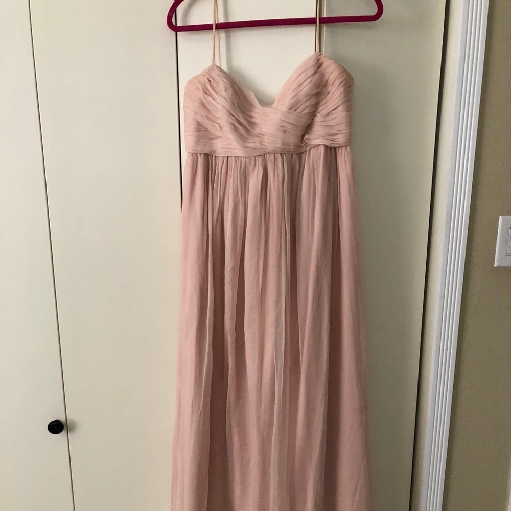 Blush Amsale bridesmaid gown size 10